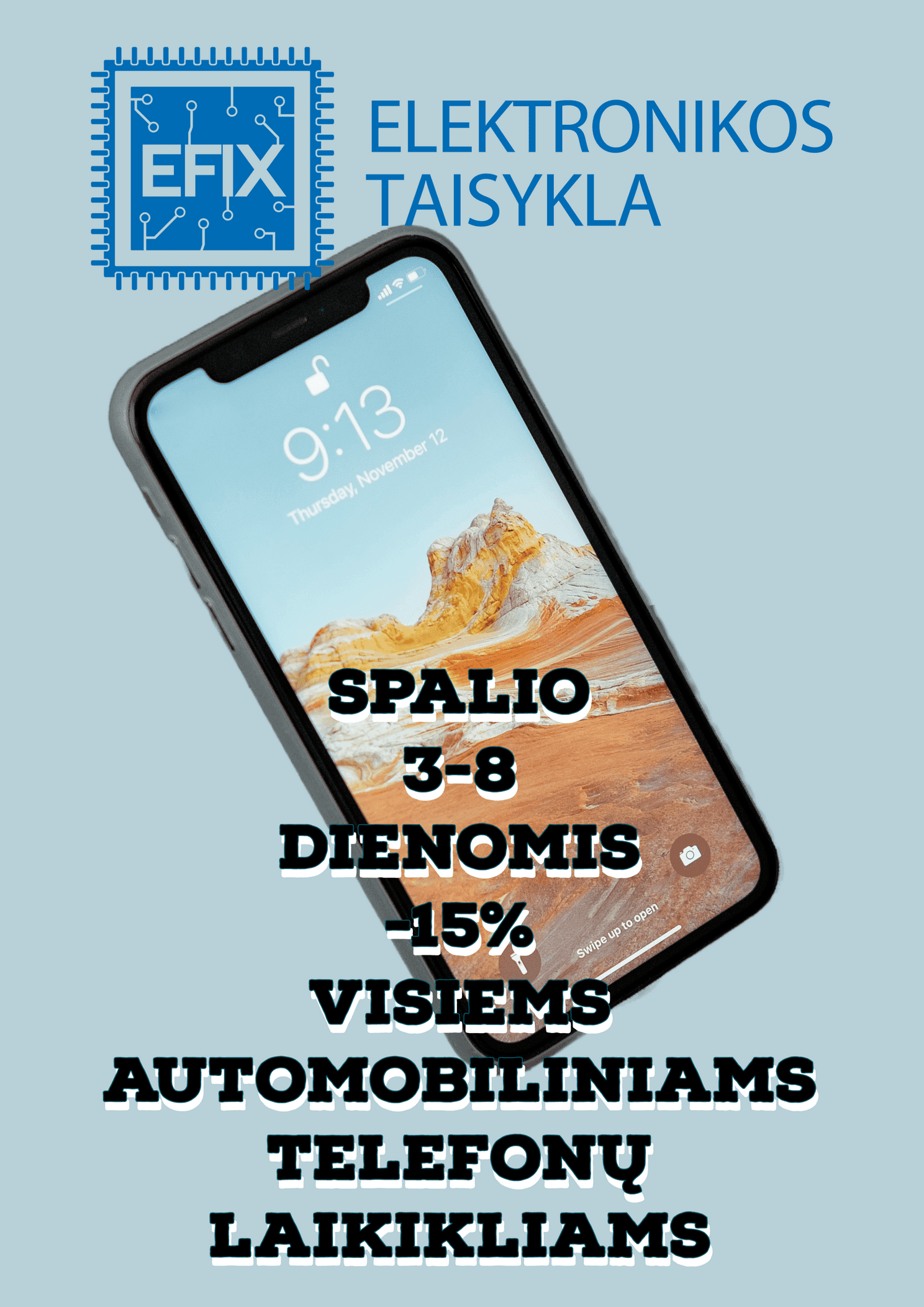 Akcija: 15% nuolaida automobiliniams telefonų laikikliams