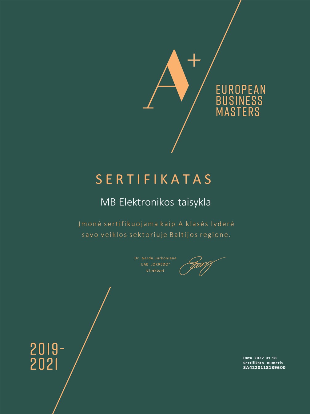 Abalt sertifikatas 2019-2021